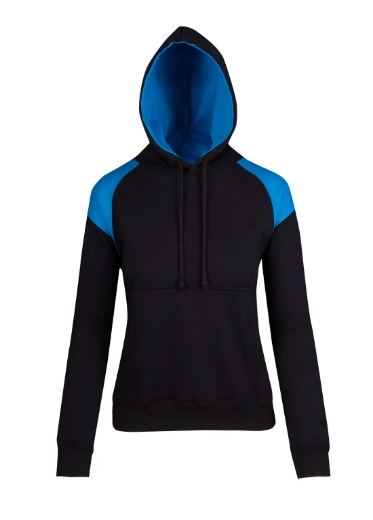 Picture of RAMO, Ladies Shoulder Contrast Panel Hoodie